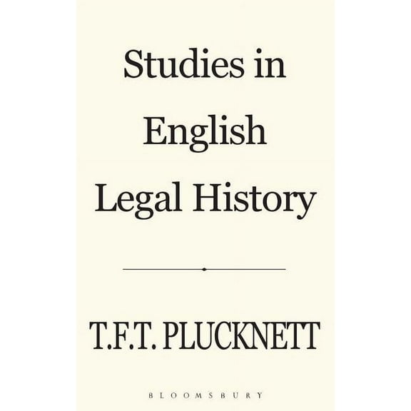 Studies in English Legal History, (Hardcover)