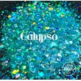 thumbnail image 2 of Glitter Heart Co. Glitter - High Quality Polyester Glitter - Calypso - Holographic Teal Chunky Mix &ndash; 1 oz Bag, 2 of 2