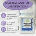 thumbnail image 2 of Laundry Soap Lavender - Eco friendly Laundry Detergent Safe for sensitive Skin - For kids and environment - Handmade in USA, 2 of 6