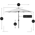 thumbnail image 4 of Costaelm Westlake 9 Ft Solar LED Patio Umbrella in Gray, 4 of 6