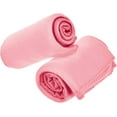 thumbnail image 7 of Imperial Home 50” x 60” Soft Fleece Throw Blanket for Home & Travel, Pink 24-Pack, 7 of 7