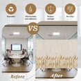 thumbnail image 5 of Fall Wheat Window Privacy Film, Autum Botanical Rustic Yellow Orange Static Cling UV Sun Blocking Heat Control Window Tint Day and Night, Non-Adhesive One Way Windows Privacy Cover 17.7''x78.7'', 5 of 7