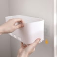 thumbnail image 4 of Organizador De Almacenamiento Adhesivo Montado En La Pared, Estante De Almacenamiento Tipo Cajón Retráctil, Estante De Cesta De Plástico Para Baño Y Cocina Serendint HA034901-00, 4 of 6