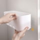 thumbnail image 4 of Organizador De Almacenamiento Adhesivo Montado En La Pared, Estante De Almacenamiento Tipo Cajón Retráctil, Estante De Cesta De Plástico Para Baño Y Cocina Yuarrent HA034901-00, 4 of 6