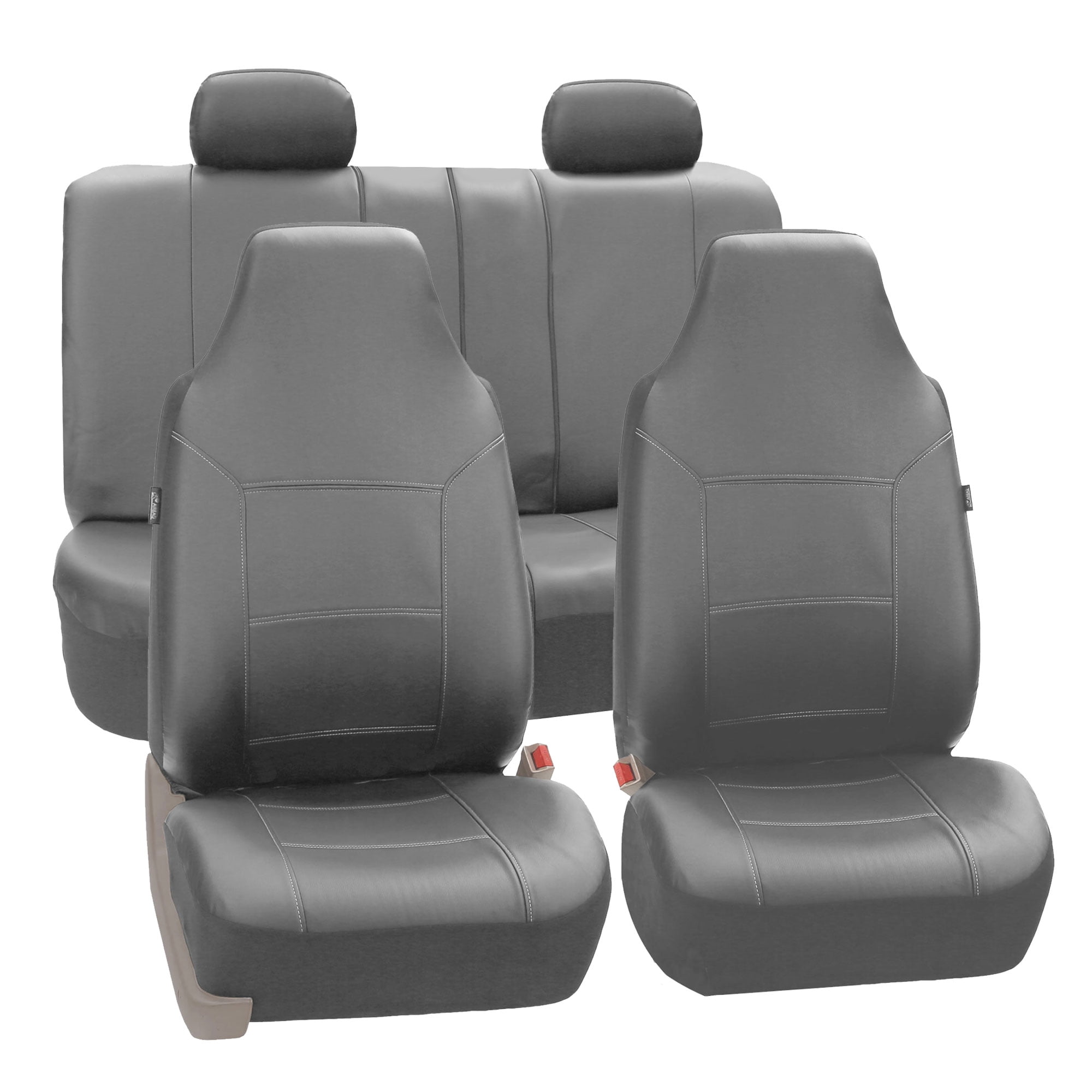 FH Group Royal PU Leather Full Set Airbag Compatible and Split Bench