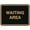 Black Gold, variant on Signs ByLITA Classic Framed Waiting Area Sign | Durable Material | Office Sign (Red) - Small