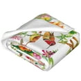 thumbnail image 4 of Bingfone Birds And Flowers Print Flannel Fleece Blanket Throw Blanket For Bed,Sofa,Couch,Travel,Camping(80"X60"), 4 of 9