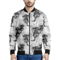 thumbnail image 2 of Chaquetas con estampado 3D de medusas y animales bonitos para hombres y mujeres, sudadera con cremallera, ropa de calle, abrigo holgado, chaqueta bomber de manga larga con cremallera, 2 of 4