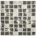 thumbnail image 2 of SAFAVIEH Bella Kalina Checkered Abstract Wool Area Rug, Dark Grey/Ivory, 5' x 5' Square, 2 of 8