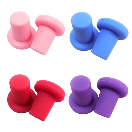 NICEXMAS 4Pcs Beverage Bottle Stoppers for Reusable Sealing in Picnics