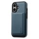 thumbnail image 4 of DENIOR For iPhone 16 Plus Magnetic Case Carbon Fiber Texture Leather Back Cover with Detachable Card, 4 of 4