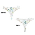 thumbnail image 3 of Balery Cute Tennis Rackets Tangas de Algodón para Mujer con Estampado – Ropa Interior Sexy, Transpirable, G-string-Large, 3 of 6