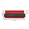 thumbnail image 4 of Xingzhi Gauge Profile Duplicators Durability Exquisite Craft Accurate Measurement Tear-resistant ABS Lock red 10 inch, 4 of 6