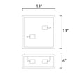 thumbnail image 2 of Maxim Lighting - Two Light Outdoor Flush Mount - Outdoor Flush Mount -, 2 of 5