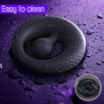 thumbnail image 4 of Xbonp Vibrating Rings Massager 8 Vibrating Modes Sex Toy for Men Black S, 4 of 7