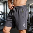 thumbnail image 5 of Xdegoge Athletic Running Shorts for Men Quick Dry Workout Gym Shorts with Zipper Pockets Elastic Waist Drawstring Breathable Activewear for Exercise Fitness Training, 5 of 5