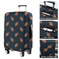 thumbnail image 5 of Dark Blue Football Repeat Pattern Luggage Cover Fashion Suitcase Cover Baggage Covers Fit 25-28 Inch Luggage (Go Travel), 5 of 5