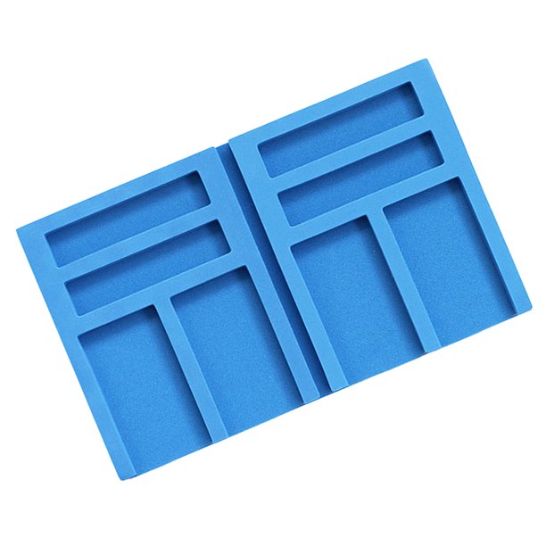Kearding Bandeja de perforación de punto de pintura de diamante Artesanía Azul bandeja de almacenamiento Kearding HA002933-01