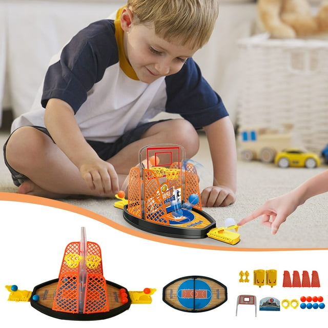 EGNMCR Double Éjection Terrain de Basketball Interaction Parent-Enfant Sports Tableau de Projection pour Doigts Game Push Games