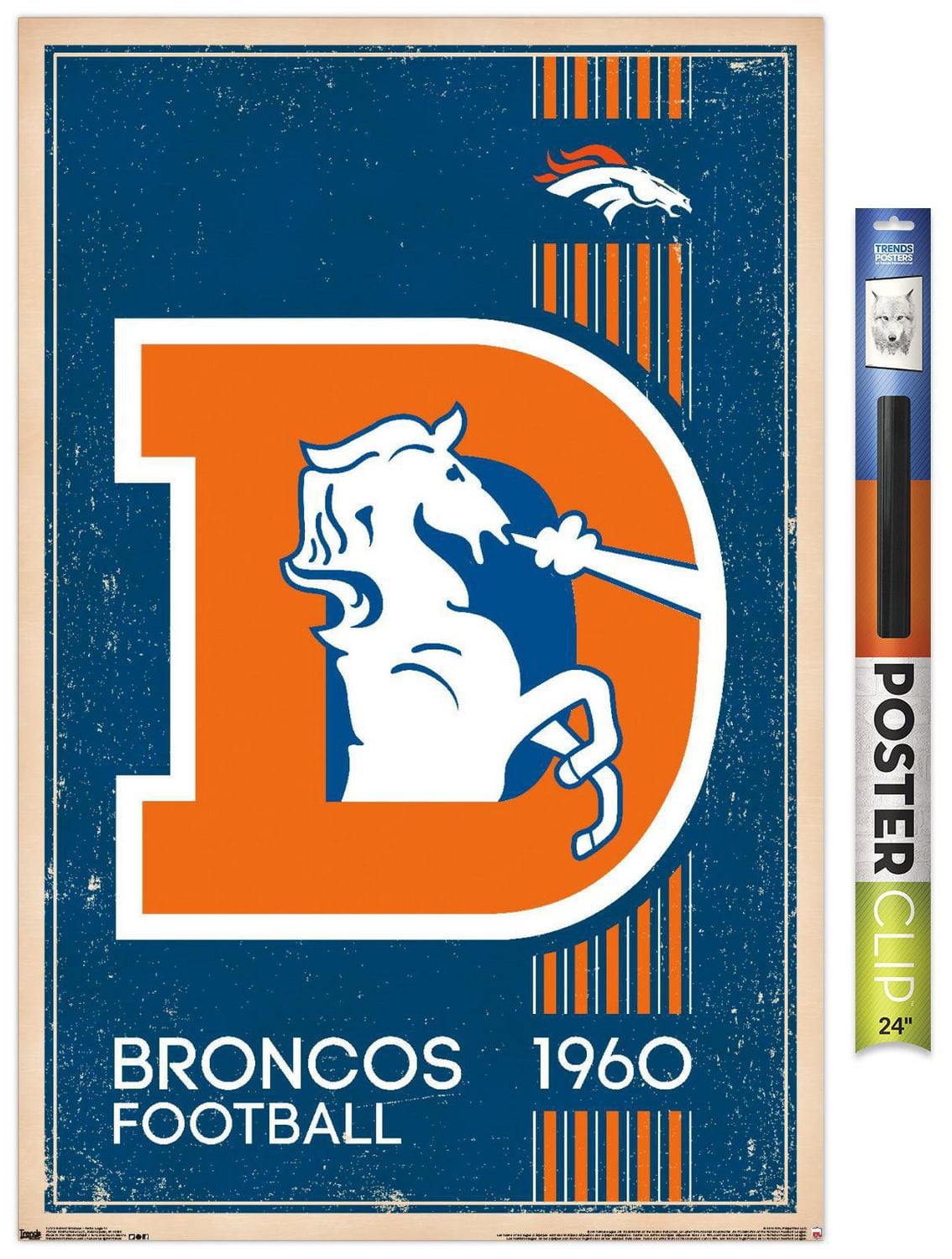 NFL Denver Broncos - Retro Logo 14 Wall Poster