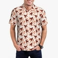 thumbnail image 1 of Balery dog Valentine's day Camisa Polo de Hombre con Estampado, de Manga Corta y Tejido Medio, Camisa Tipo Golf Polo-3X-Large, 1 of 6