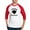Red/White, variant on CafePress - Class Of 2025 Graduate Hat - Cotton Baseball Jersey, 3/4 Raglan Sleeve Shirt