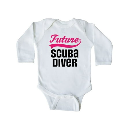 

Inktastic Future Scuba Diver Gift Baby Girl Long Sleeve Bodysuit