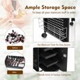 thumbnail image 6 of Costway  Manicure Nail Table Steel Frame Beauty Spa Salon Workstation w/ Drawers, 6 of 10