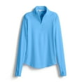 thumbnail image 2 of SCALES Offshore Core Womens Sleeve Quarter-Zip Aqua, Large Long Sleeve Shirt, 2 of 4