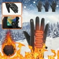 thumbnail image 3 of Coollooc Rechargeable Heated Gloves – Touchscreen Thermal Gloves, Electric Hand Warmers | Winter Windproof Mitts for Men Women, Sports Gear for Skiing, Ice Fishing, Hiking, Cycling(Blue,B), 3 of 8