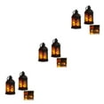 thumbnail image 2 of Transemion 2pieces European Style Ambient Light With Flickering Candlelight Indoor Decor Portable Hanging black*2PCS 3Set, 2 of 6