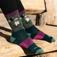 thumbnail image 3 of Darn Tough Women's Critter Club Micro Crew Lightweight with Cushion Hiking Socks, Owl Green & Raccon Moss, Medium (Variety Pack), 3 of 6