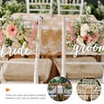 thumbnail image 2 of Oraceous 1 Set Wedding Chair Signs Wooden Hanging Signs Groom and Bride Wedding Ornaments, 2 of 10