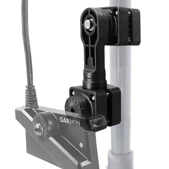 WINDFRD 0 Degree Pole Mount Compatible with Garmin LiveScope Plus LVS34, Zero Degree Transducer Accessories for Pole & Trolling Motor, Replaces 010-13228-03