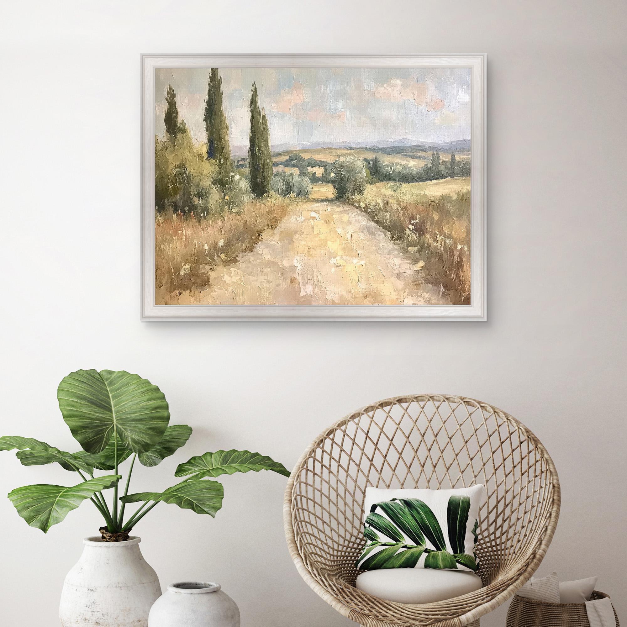 Tall Trees Framed Canvas