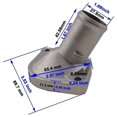 thumbnail image 4 of 2x Car Engine Ant Tat Housing Cover Outlet Pipe For Yaris 16321-21020 163212, 4 of 5