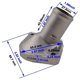 thumbnail image 4 of 2x Car Engine Ant Tat Housing Cover Outlet Pipe For Yaris 16321-21020 163212, 4 of 5