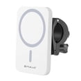 thumbnail image 1 of Cargador inalámbrico para coche, soporte para ventilación de aire para teléfonos móviles. blanco, 1 of 9