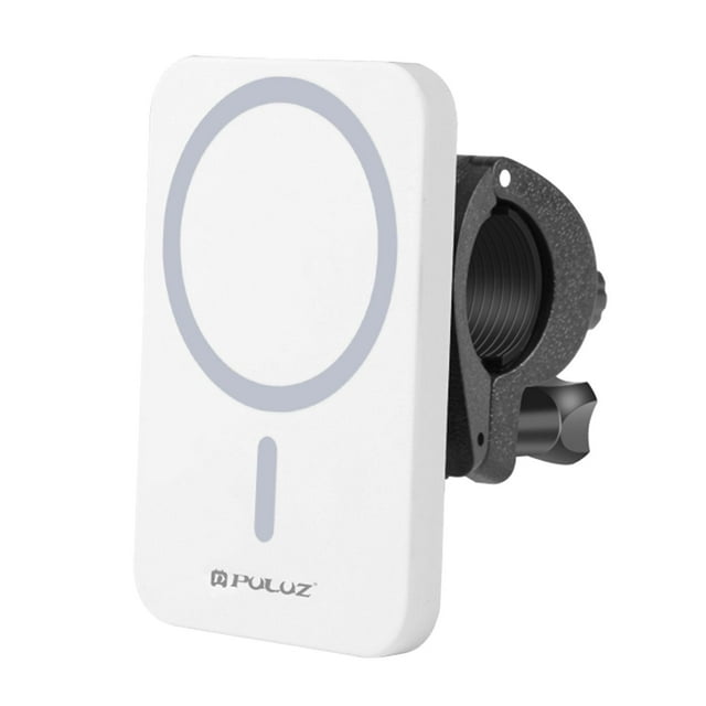 Cargador inalámbrico para coche, soporte para ventilación de aire para teléfonos móviles. blanco