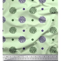 Soimoi Cotton Voile Fabric Floral Block Printed Craft Fabric by The Yard 42 Inch Wide