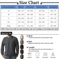 thumbnail image 3 of Men Ribbed Crew Neck Long Sleeve Pullover Sweater Casual Solid Color Top, 3 of 8