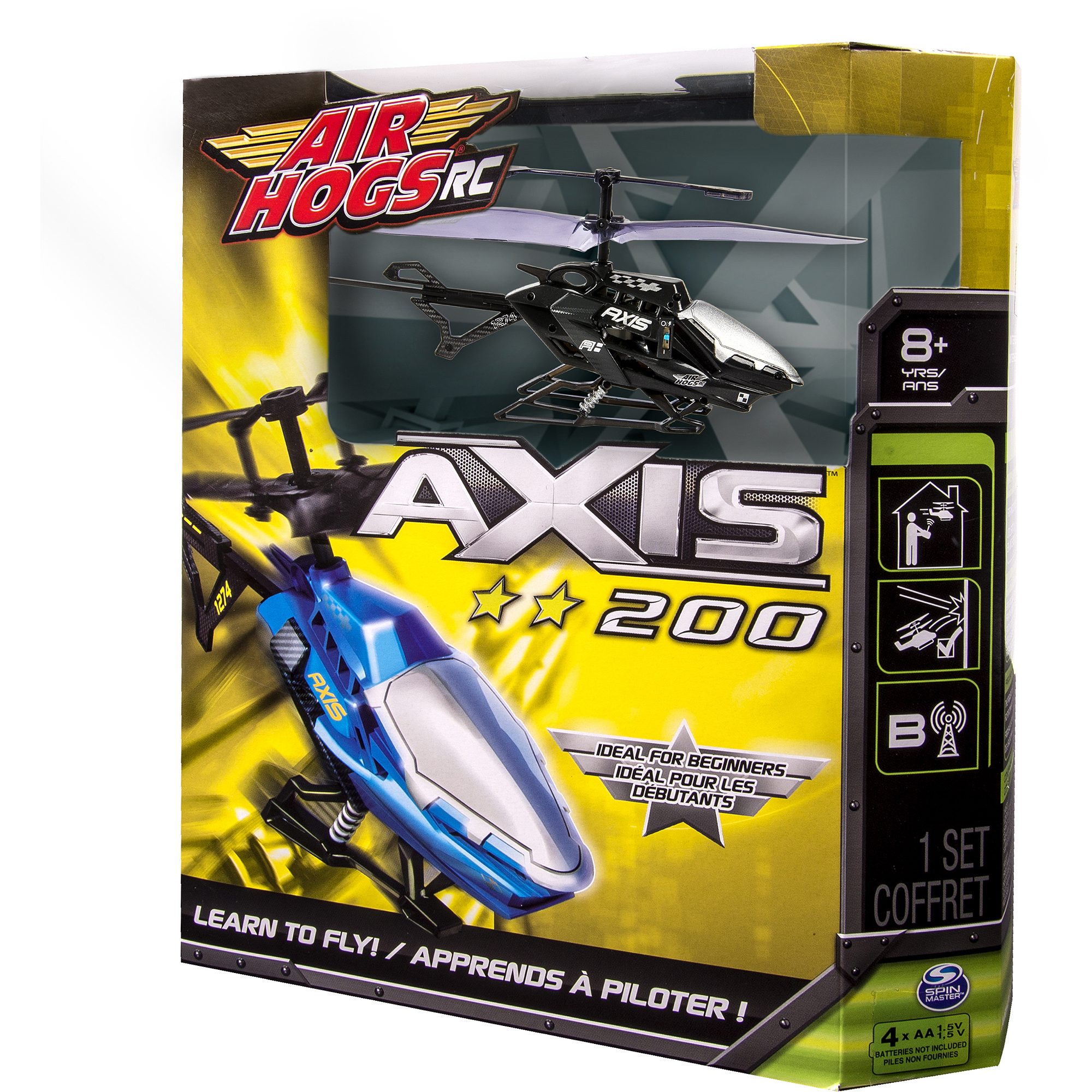 Air Hogs RC Axis 200 R/C Helicopter- in colors Black, Blue, Gray, and Red - Walmart.com