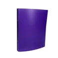thumbnail image 2 of A5 Refillable File Folder, PP Plastic Transparent Document Binder for Notes, Planner, Journal, Office Paper Organizer, Portable Filing Folder, Purple, 1 Count, 2 of 6