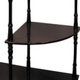 thumbnail image 5 of HomeRoots 26" Brown Solid And Manufactured Wood Half Circle End Table With Two Shelves, 5 of 5