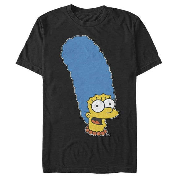 Men's The Simpsons Marge  Graphic Tee Black Small