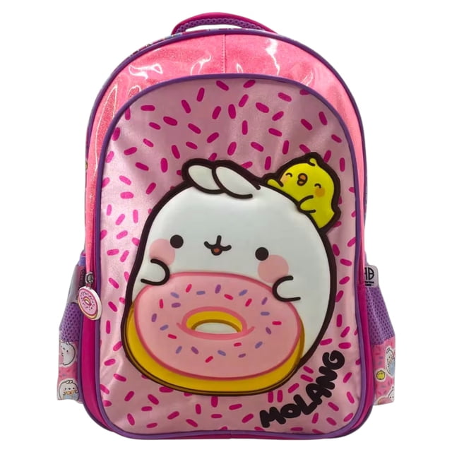 Mochila Escolar Primaria para Niña Molang color Rosa