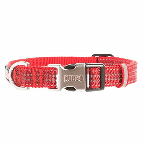 New KONG Reflective Dog Collar Red XL