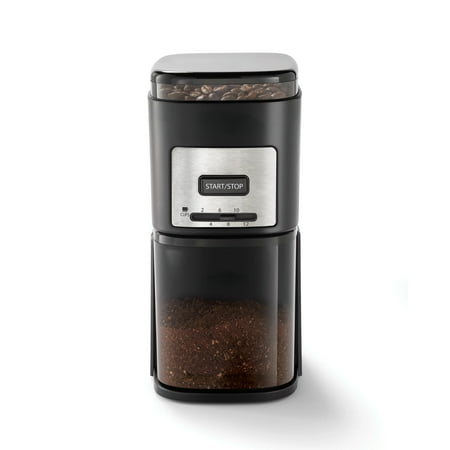 

en 12-Cup Automatic Burr Grinder Black Precision Grinding for all Coffee types in Black