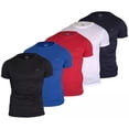 thumbnail image 1 of PAQUETE 5 PLAYERAS DEPORTIVAS CHILI BEANS CUELLO EN V DRY FIT COMODA TALLA EEG, 1 of 6