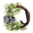 thumbnail image 1 of Creative Front Door Wreath with Bow 26 Letter Garden Outdoor Decorative Wreath, 1 of 21